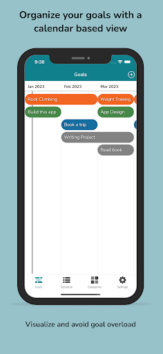 Android application Goals Calendar screenshort