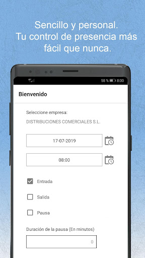 AIG Control Horario Screen 3