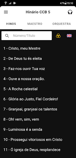 Android application Hinário CCB 5 screenshort