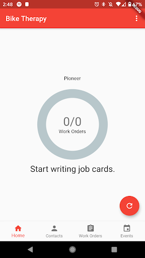 Android application Bike Therapy screenshort