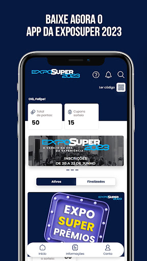 Android application ExpoSuper 2023 screenshort