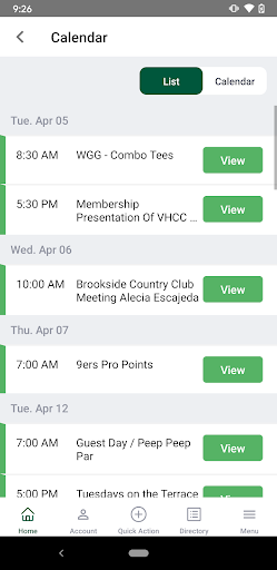 Valley Hi Country Club Screen 3