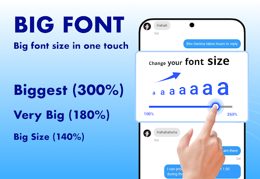 Android application Big Font - Big Text Size screenshort