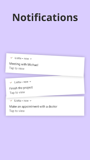 Listta: to-do list & planner Screen 2