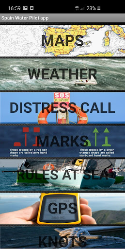 Android application Spanish Waters Pilot screenshort