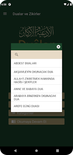 Dualar ve Zikirler Screen 3