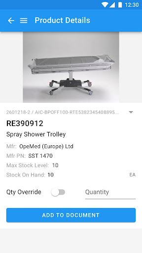 Android application GHX Procure Inventory Manager screenshort