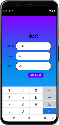 Calculadora de IMC Screen 2