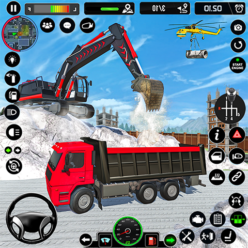 Excavator Crane Simulator Game logo