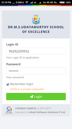 Dr. M.S.Udayamurthy School of Excellence