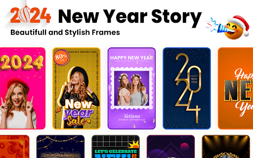 Android application New Year Photo Frame 2024 screenshort