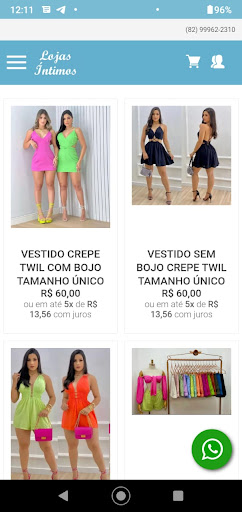 Android application Lojas intimos screenshort