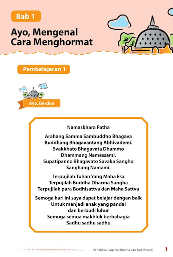 Buku Siswa Kelas 1 Pend Agama Buddha Revisi 2017
