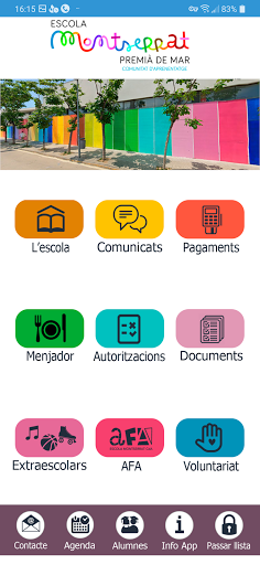 Android application Escola Montserrat screenshort