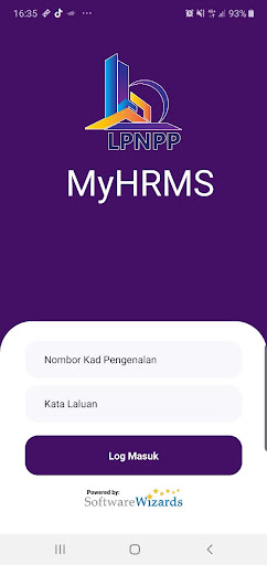 Android application MyHRMS@LPNPP screenshort