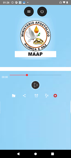 Android application Rádio Aliança e Paz screenshort