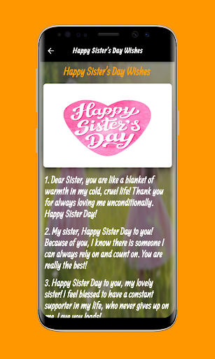 Happy Sisters Day Wishes Screen 2