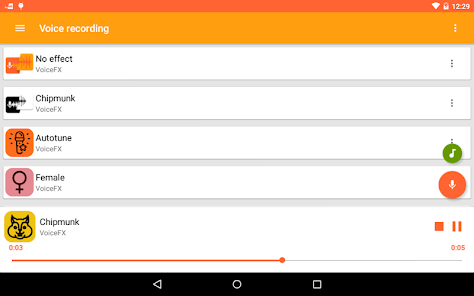 Screenshot 8 VoiceFX - cambio de voz con ef android