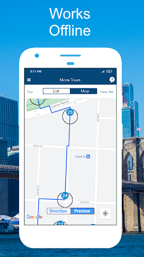 Screenshot of Brooklyn Bridge NYC Audio Tour