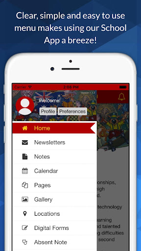 Android application Lansvale Public School screenshort