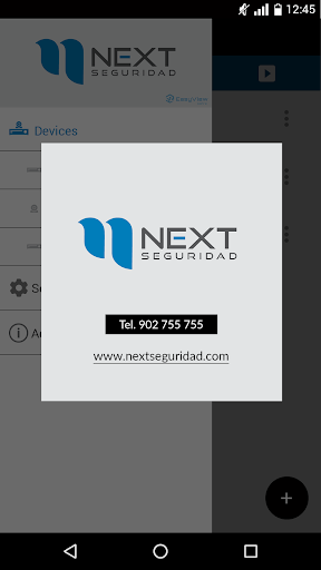 Android application Next Seguridad EasyView screenshort