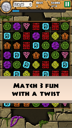 Aztec Temple Quest - Match 3 Puzzle Game androidhappy screenshots 1