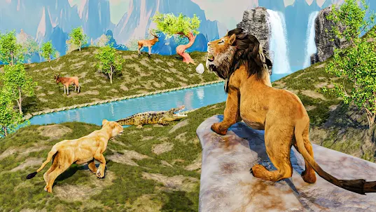 trò chơi sư tử sim động vật 3D