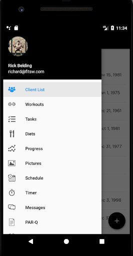 Android application SRF Trainer screenshort