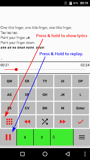 Android application English Listening screenshort