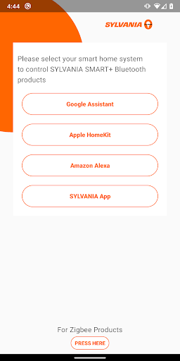 Android application SYLVANIA Smart Home screenshort
