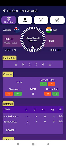 Android application Cric10 Live Cricket Scores screenshort
