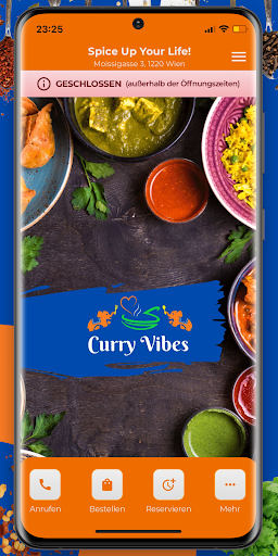 Android application Curry Vibes screenshort