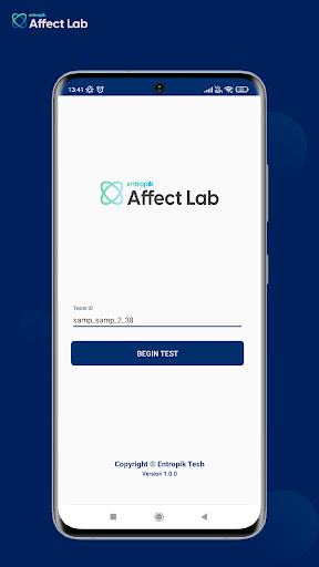 Android application Affect Lab screenshort
