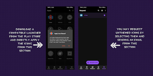 Screenshot of Purple Flamboyant Iconpack