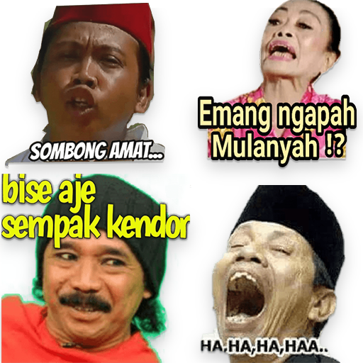 Stiker WA Lucu Ambyar logo