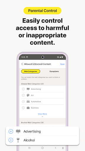 Screenshot of Norton Family Parental Control