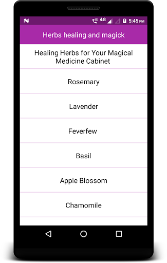 Herbs healing and magic Screen 2