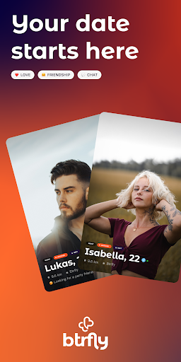 Android application Btrfly: Local Dating screenshort