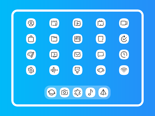Whiux White - Icon Pack - Personalization - apps