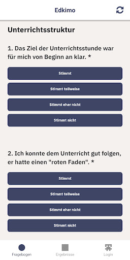 Edkimo. The feedback app. Screen 2