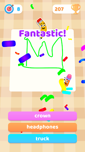 Android application Draw,Quiz screenshort