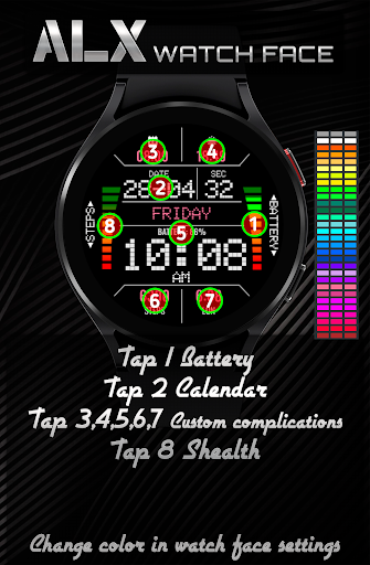 ALX10 LCD Digital Watch Face