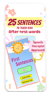 First Sentences:Speech Therapy 1.0.2 APK + Mod (Unlimited money) untuk android