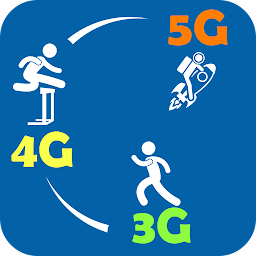 네트워크 속도 테스트 Wi-Fi, 5G, 4G & 3G 아이콘 이미지