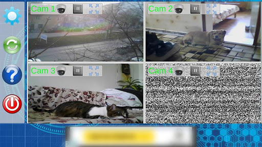 Android application EyeLook IP camera JPEG viewer screenshort