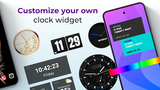 Screenshot of Android Clock Widgets
