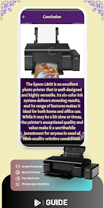 Guide epson L805 printer