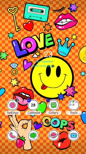 Pop Smile Doodle - Wallpaper Screenshot
