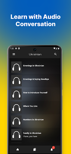 Android application Fast Speak Ukrainian Language screenshort
