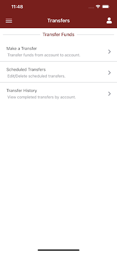 TCSB Mobile Banking Screen 3